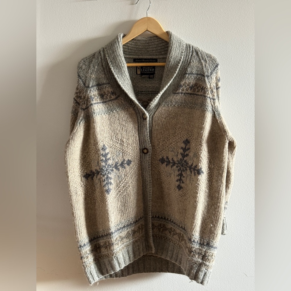 Eddie Bauer Wool Cardigan Sweater